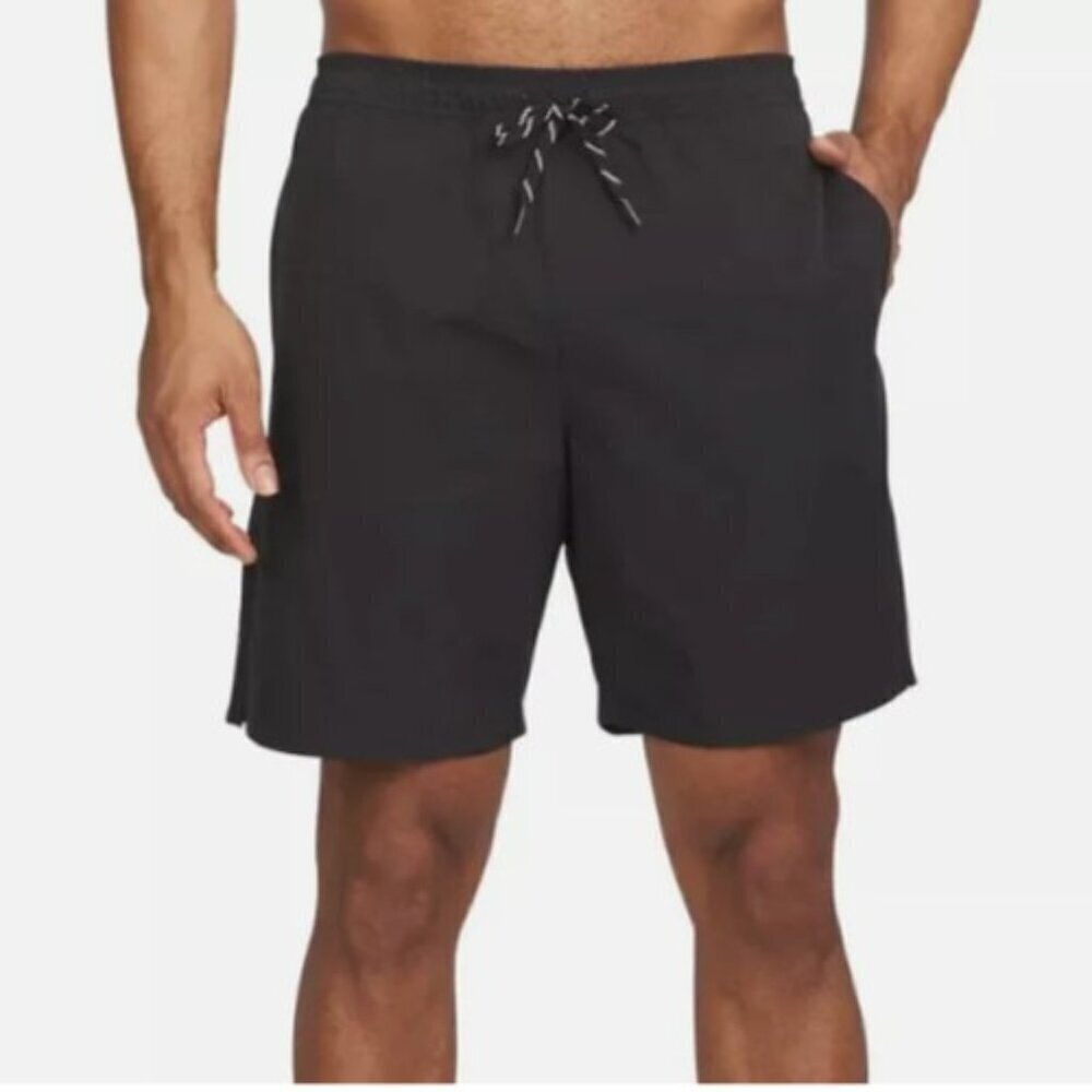NEW Lands End Mens XL Swim Shorts With Built-In Boxer Brief UPF 50 Quick Dry